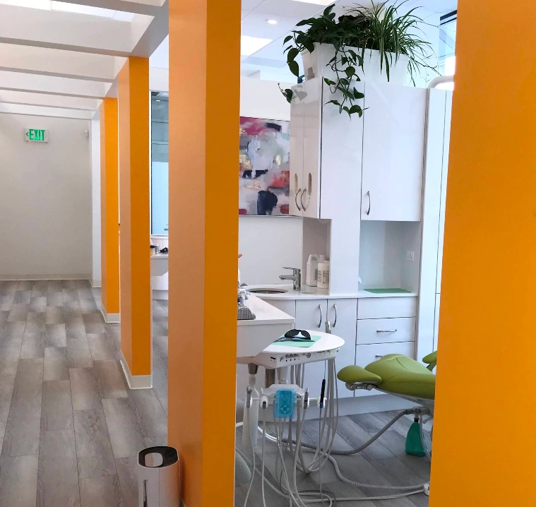 Inside the Yerba Buena Dentistry operatory — modern equipment, natural light, and refined finishes